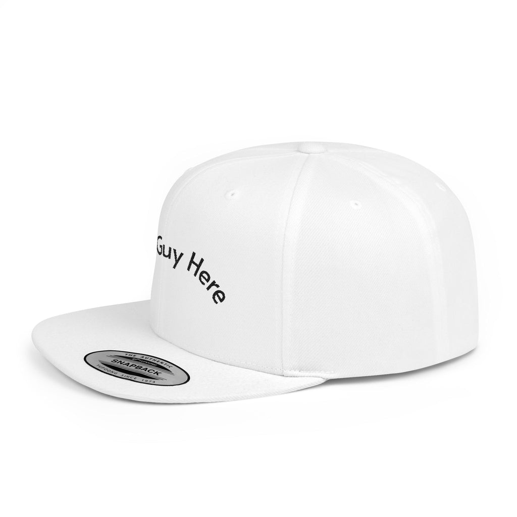 This Guy Here Flat Bill Snapback Hat - Trendy Cap for Casual Outings, Gift for Friends, Fashion Accessory, Adjustable Snapback, Summer Style